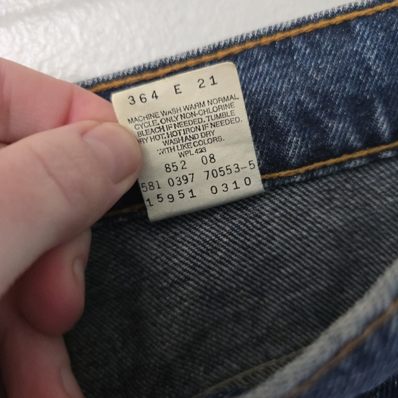 VINTAGE Levis 951 Jeans Women's Size 14 Orange Tab Tapered Relaxed Made in USA - Picture 8 of 9